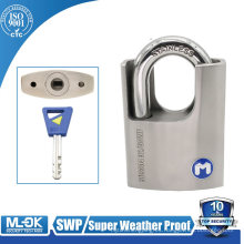 MOK LOCK W32/50WF Mecanismo de vaso plano Gradle a mitad de proteger el candado de acero inoxidable